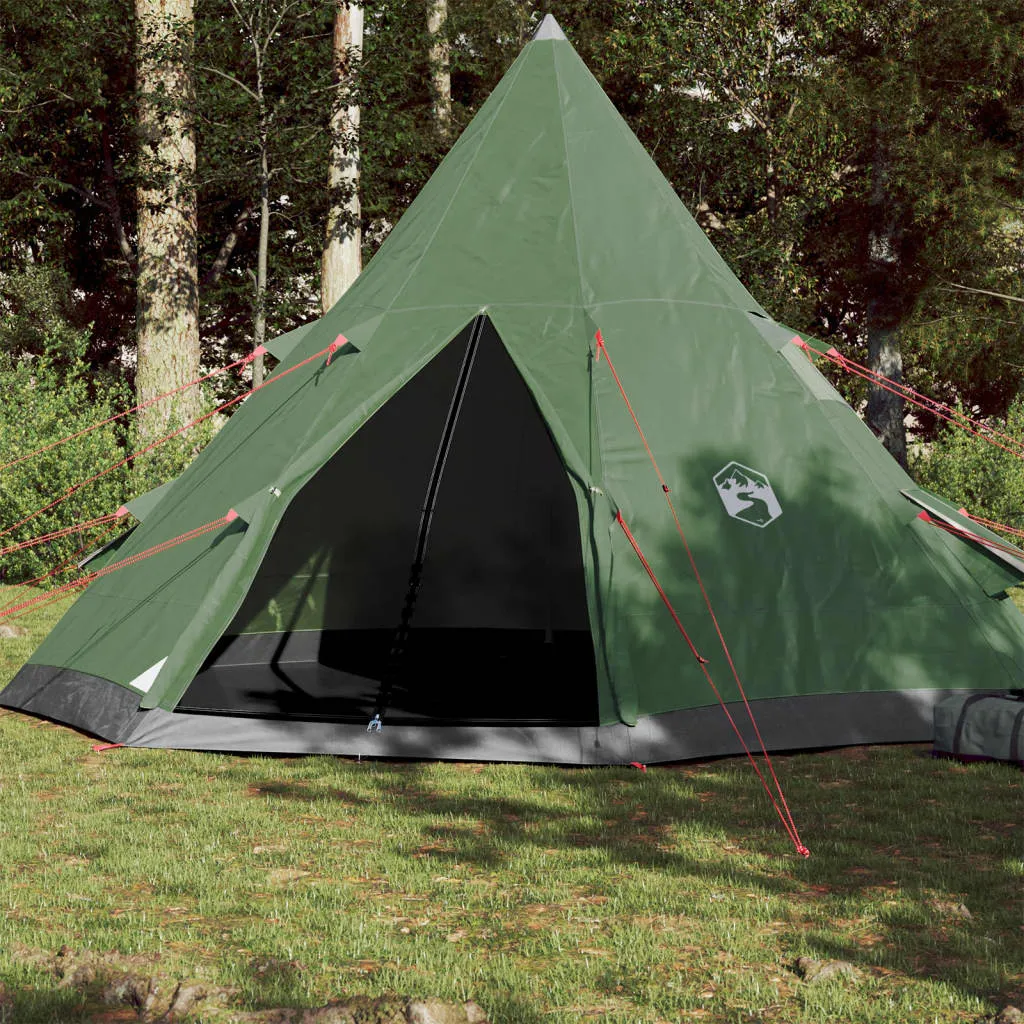 Campingzelt 4 Personen Grn 367x367x259 cm 185T Taft