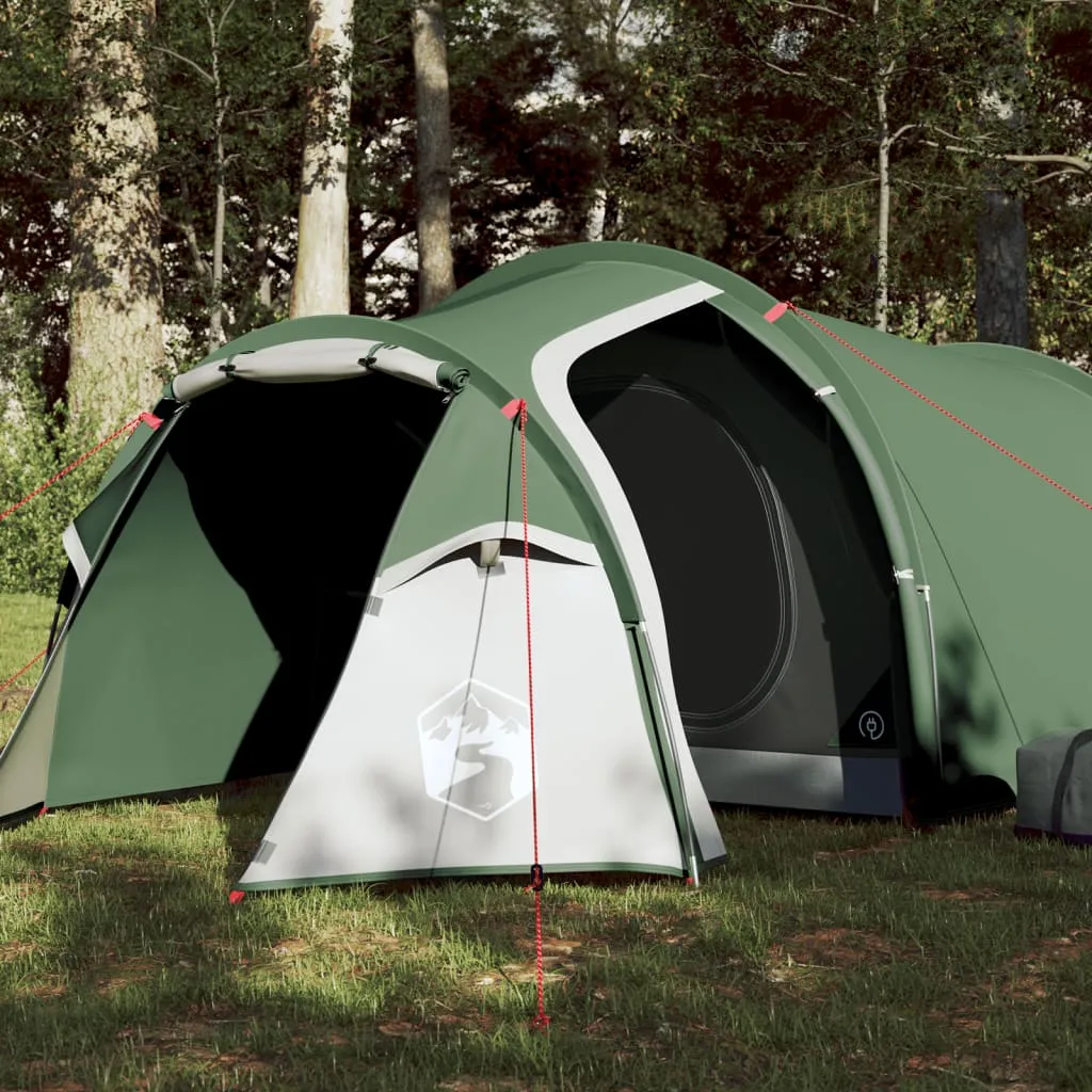 Campingzelt 4 Personen Grn 360x140x105 cm 185T Taft