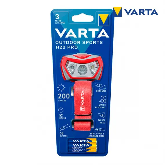 Varta LED-Kopf-Taschenlampe Outdoor Sports H20 Pro