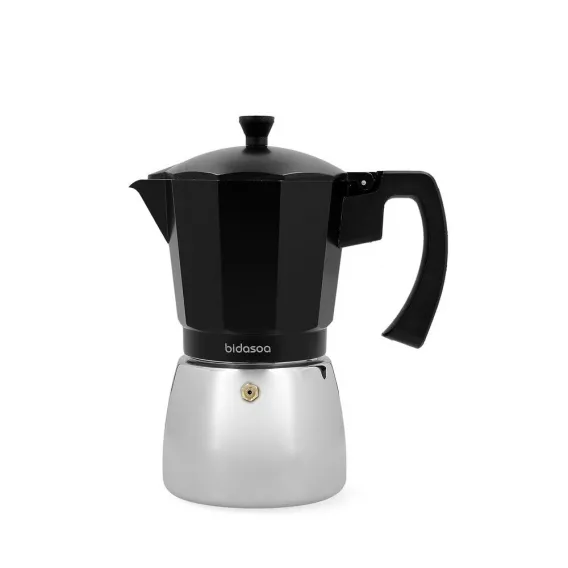 Bidasoa Espressokocher Kaffeebereiter Kaffeemaschine Stahl 9 Tassen