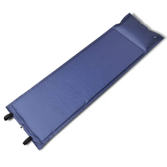Isomatte Luftmatratze Luftbett Campingmatte Schlafmatte Blau 185x55x3cm Einzelma