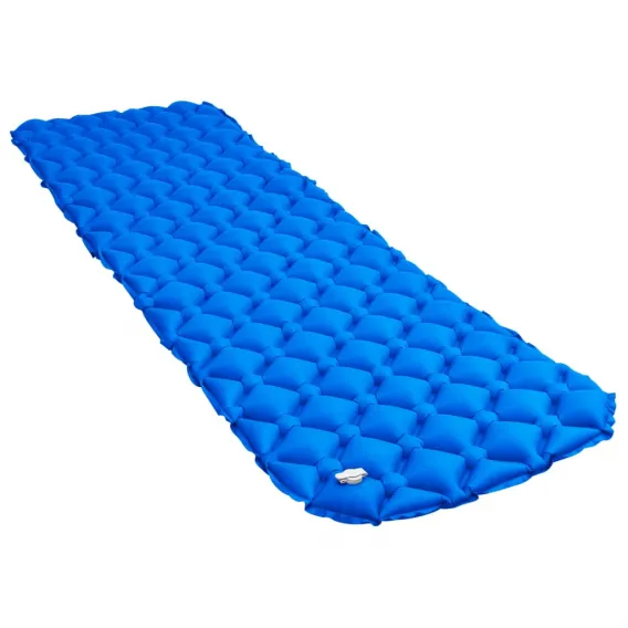 Aufblasbare Isomatte Luftmatratze Luftbett Campingmatte Schlafmatte 58x190 blau