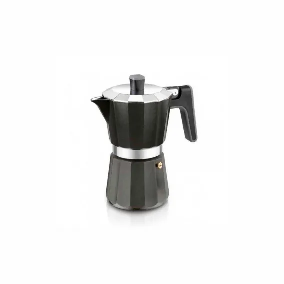 Bra Espressokocher Italienische Kaffeemaschine Black Edition BRA Mokka fr Herd