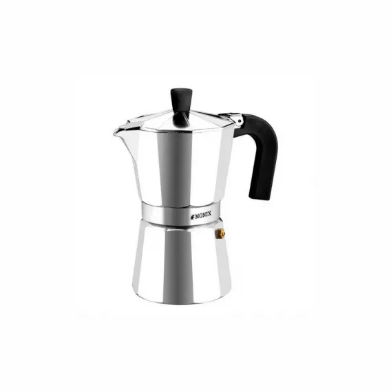 Monix Italienische Kaffeemaschine M620009 (9 Tassen) Aluminium Espressokocher